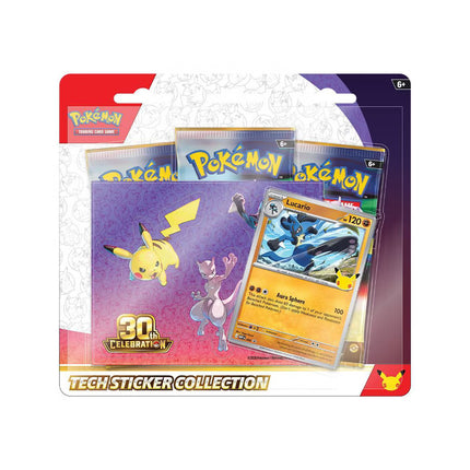 30th Celebration Lucario Tech Sticker Collection