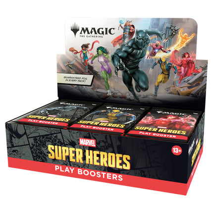 Magic: The Gathering - Marvel Super Heroes Play Booster Display