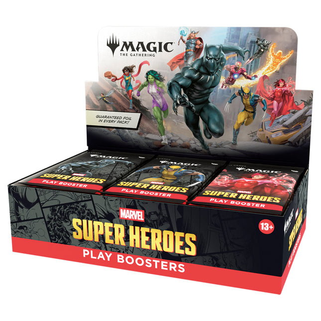 Magic: The Gathering - Marvel Super Heroes Play Booster Display