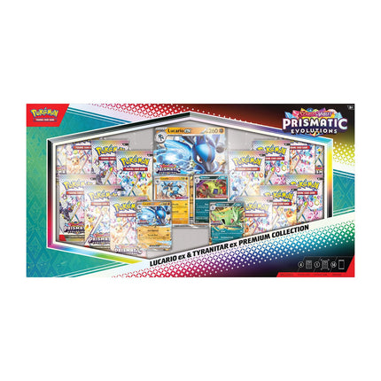 Prismatic Evolution Lucario EX & Tyranitar EX Premium Collection